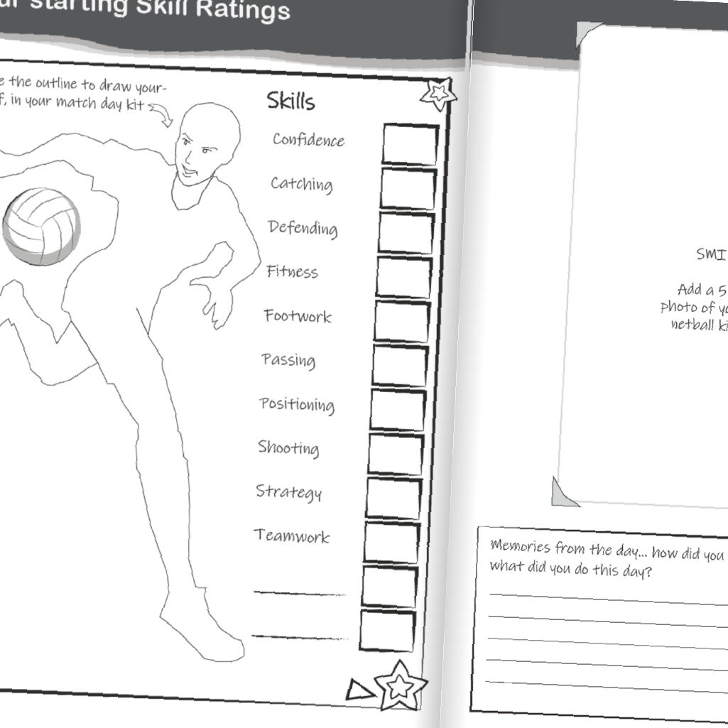 Netball Star: Match, Training And Activity Book