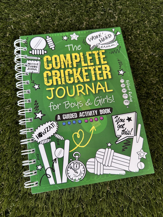 The Complete Cricketer Journal | Match & Training Diary | Cricket Gift idea boys and girls | Sport wellbeing and activities