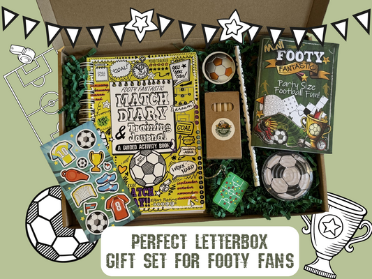 Football Training Journal: Match Day Diary, Guided Activity Book Gift Set