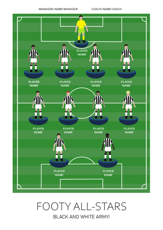 Personalised football Team Poster